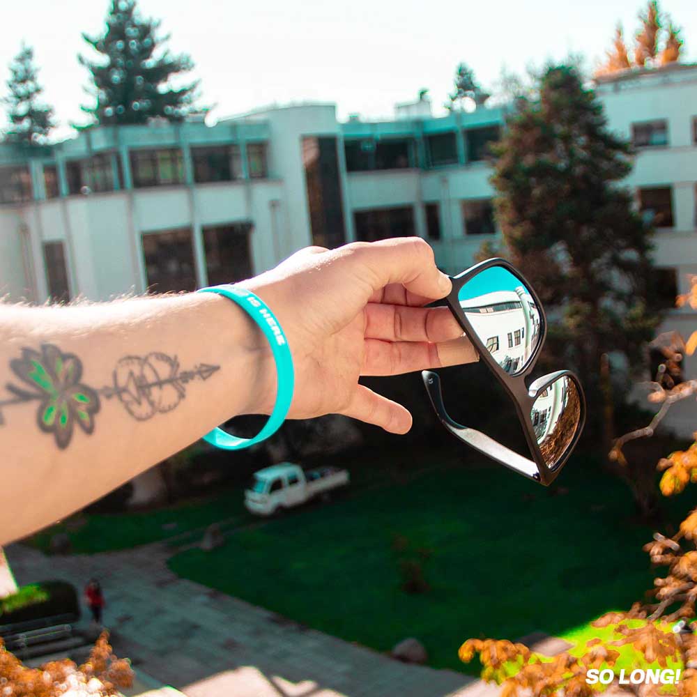 Lente de Sol So Long Baker Alaska Rectangulares Espejado Unisex