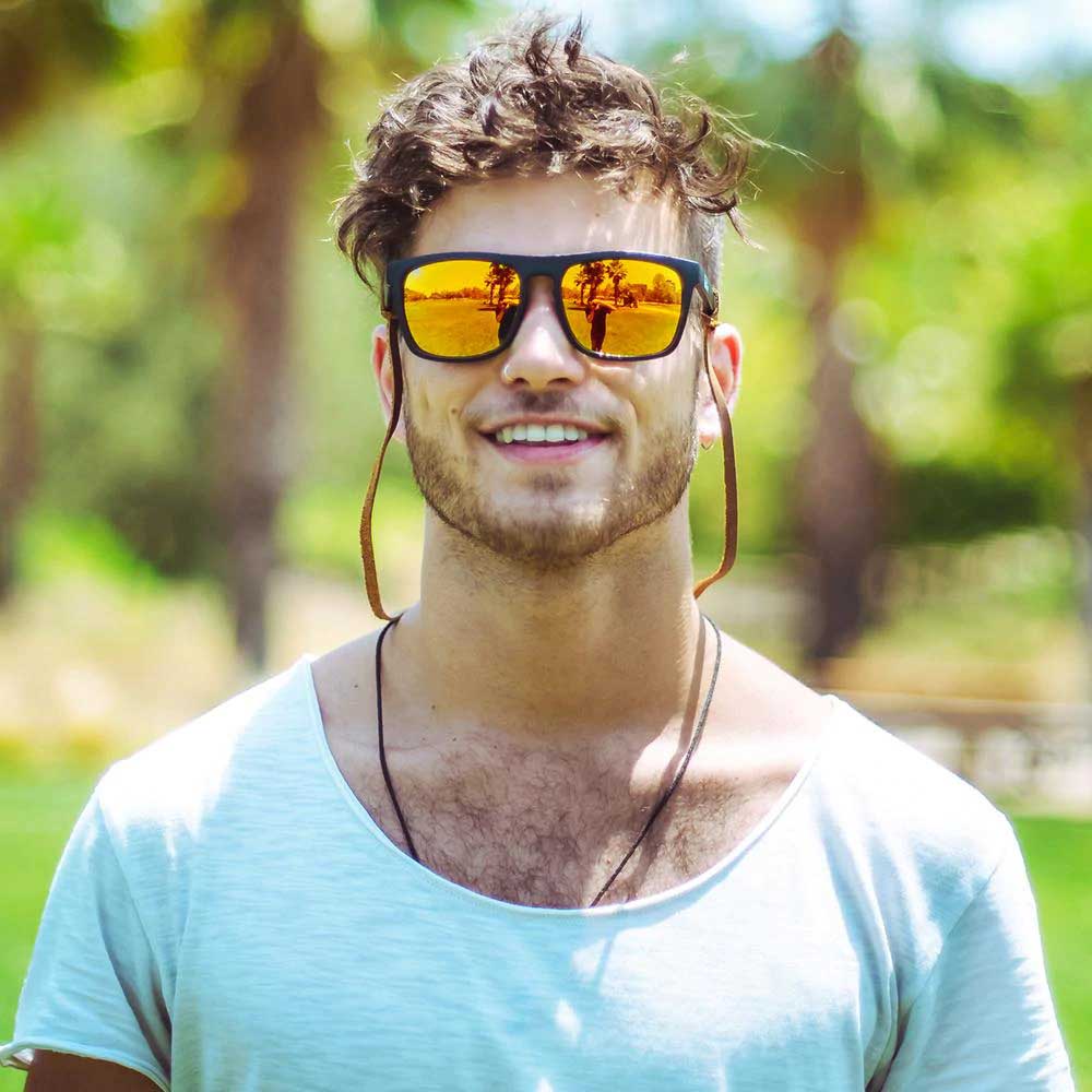 Lente de Sol So Long Baker Hawk Rectangulares Espejado Unisex