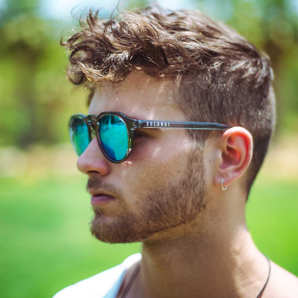 Lente de Sol So Long Smash Curvo Sky Redondo Polarizado Unisex