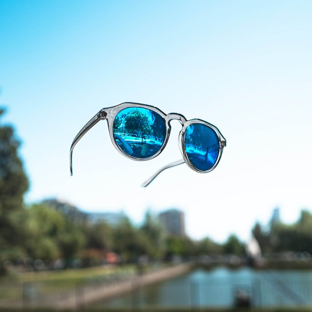 Lente de Sol So Long Smash Curvo Sky Redondo Polarizado Unisex