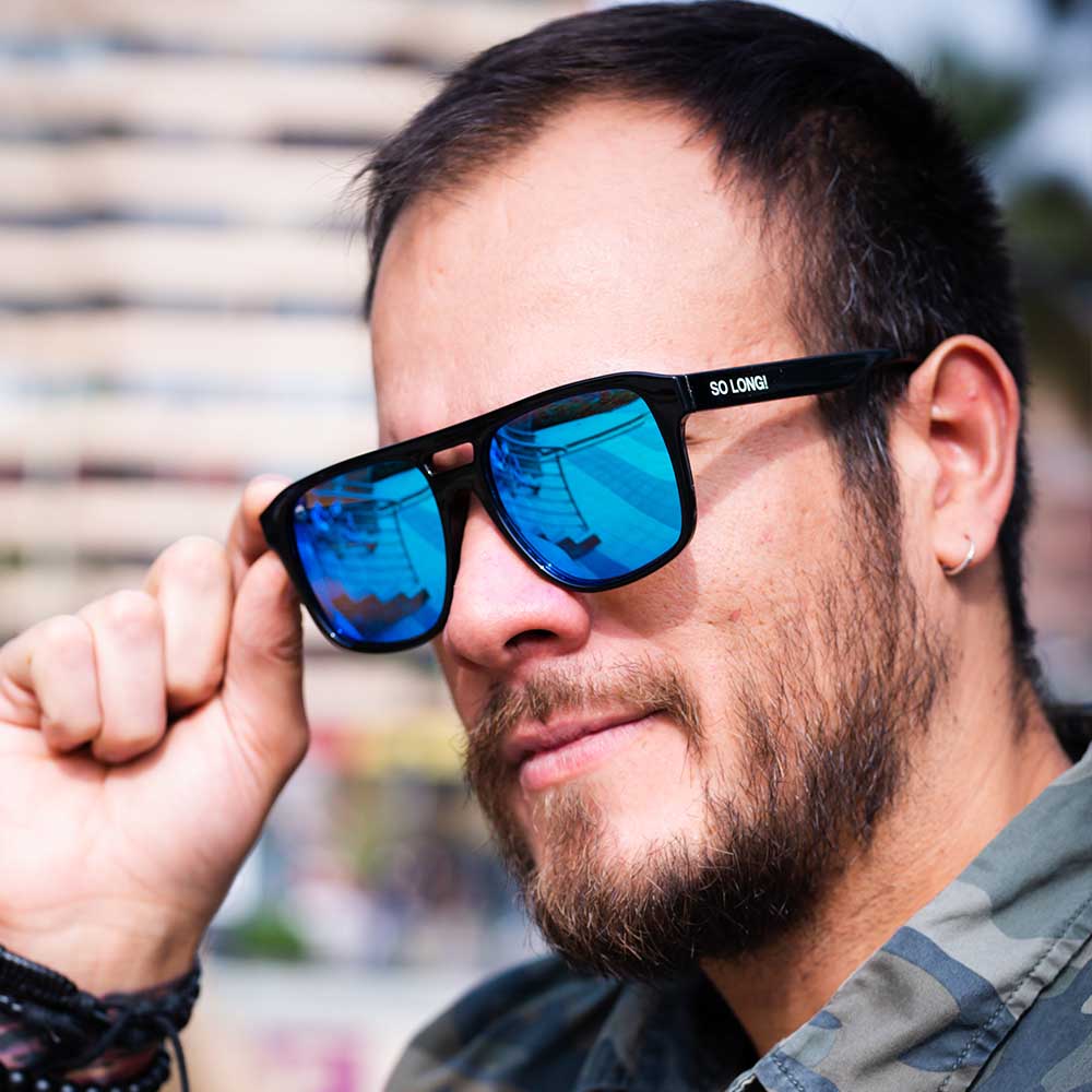 Lente de Sol So Long Wave Curl Cuadrado Polarizado Unisex