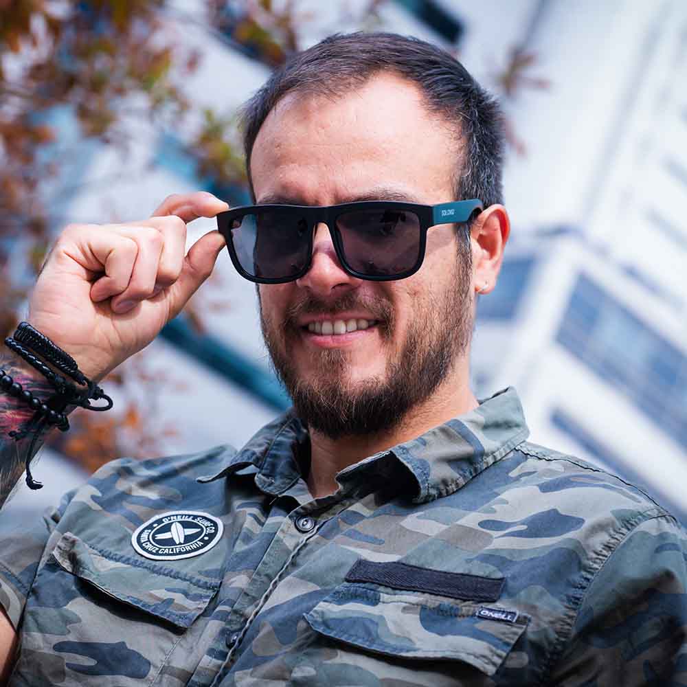 Lente de Sol So Long Rex Praxis Cuadrado Polarizado Unisex