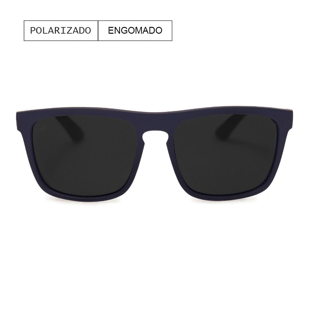 Lente de Sol So Long Baker Gummed Rectangulares Polarizado Unisex