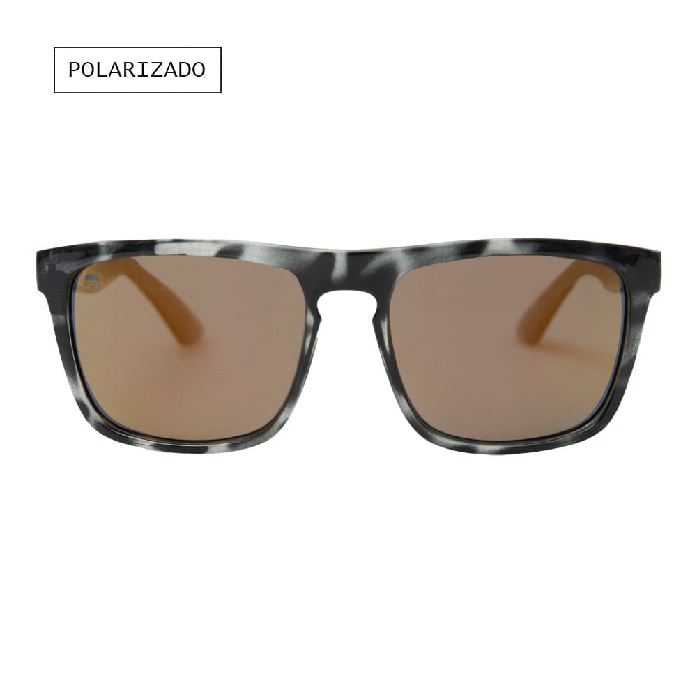 Lente de Sol So Long Baker Leopard Rectangulares Polarizado Unisex